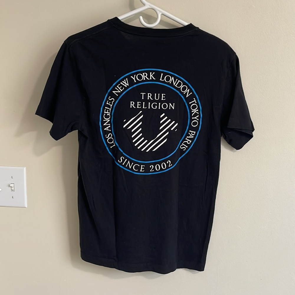 True Religion black tshirt size small